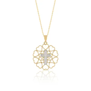 The Love Crystal Cross Pendant