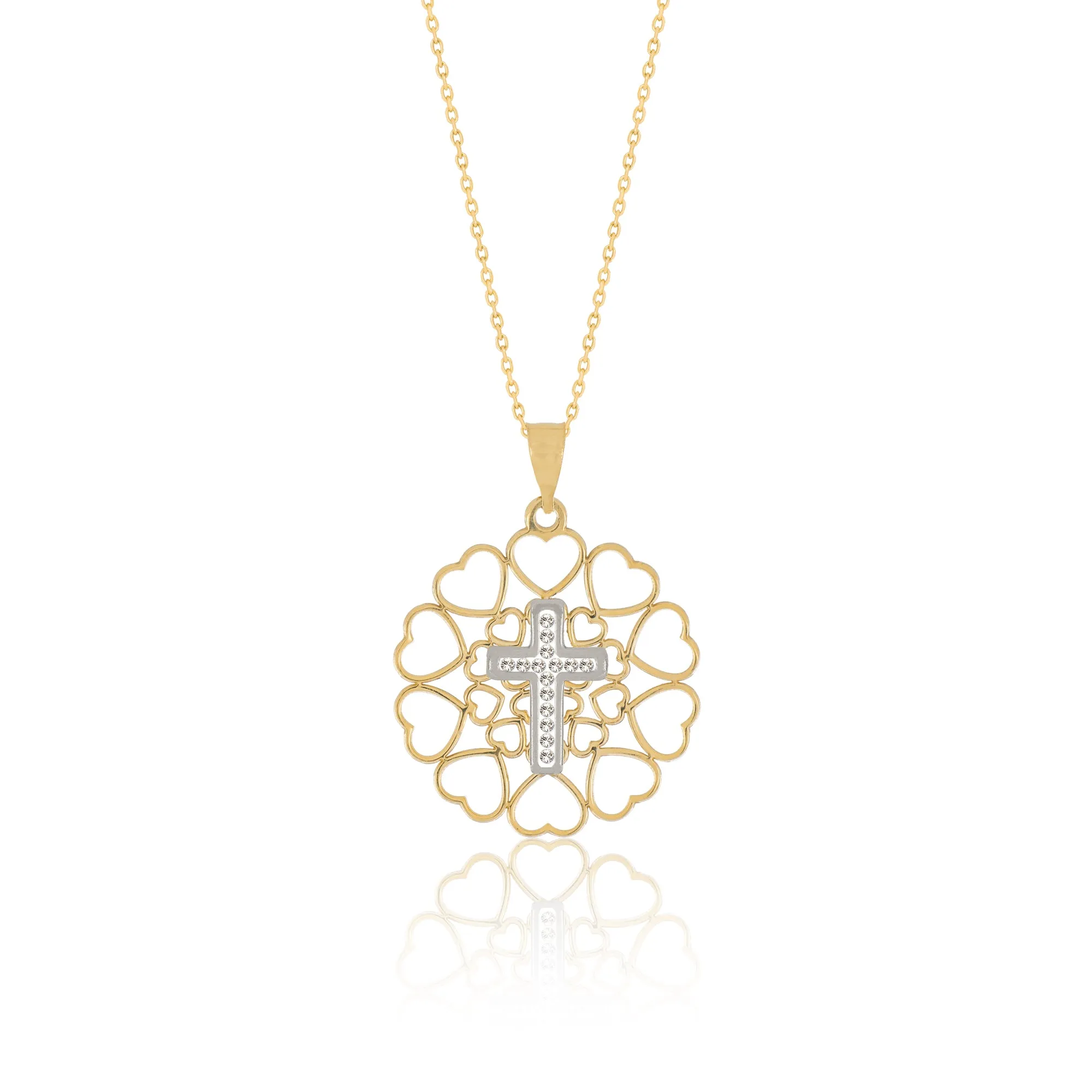 The Love Crystal Cross Pendant
