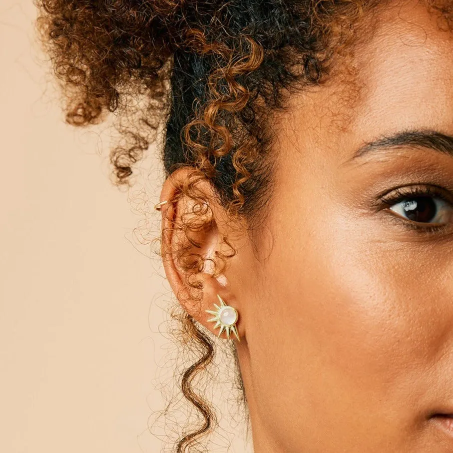 Total Eclipse Stud Earrings - Gold