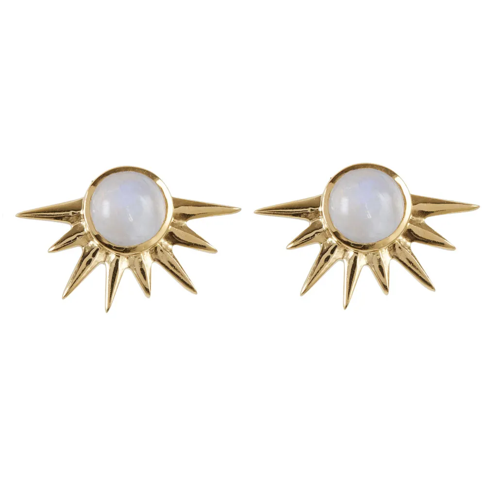 Total Eclipse Stud Earrings - Gold