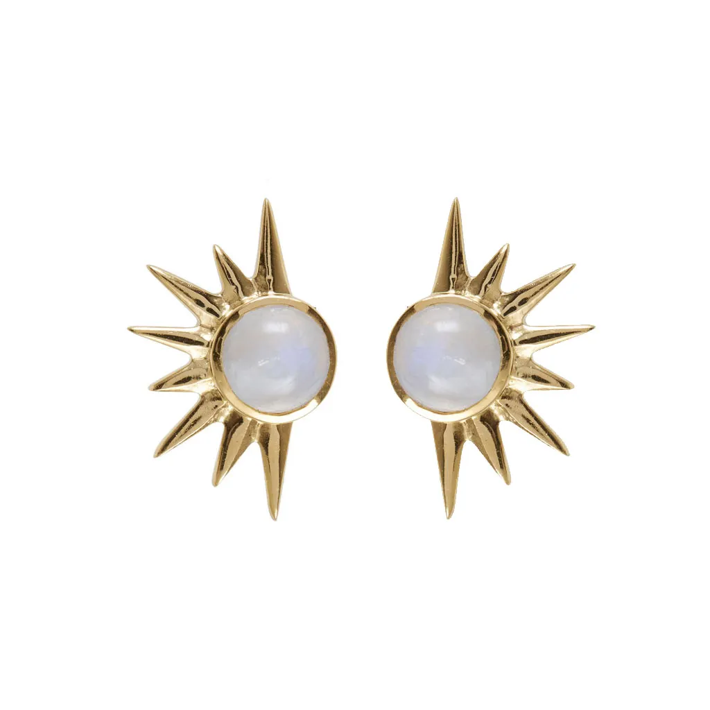 Total Eclipse Stud Earrings - Gold