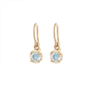 Winkie Earring, Rainbow Moonstone, Gold